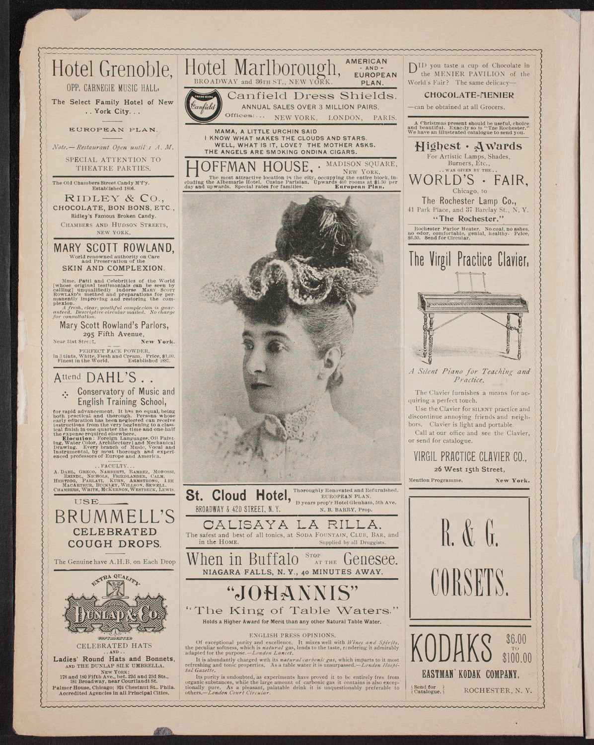 Adelina Patti and Others, March 16, 1894, program page 4
