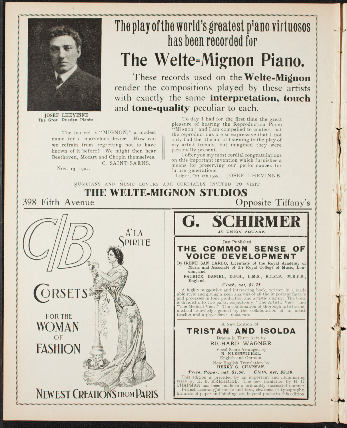 Boston Symphony Orchestra, January 10, 1907, program page 8