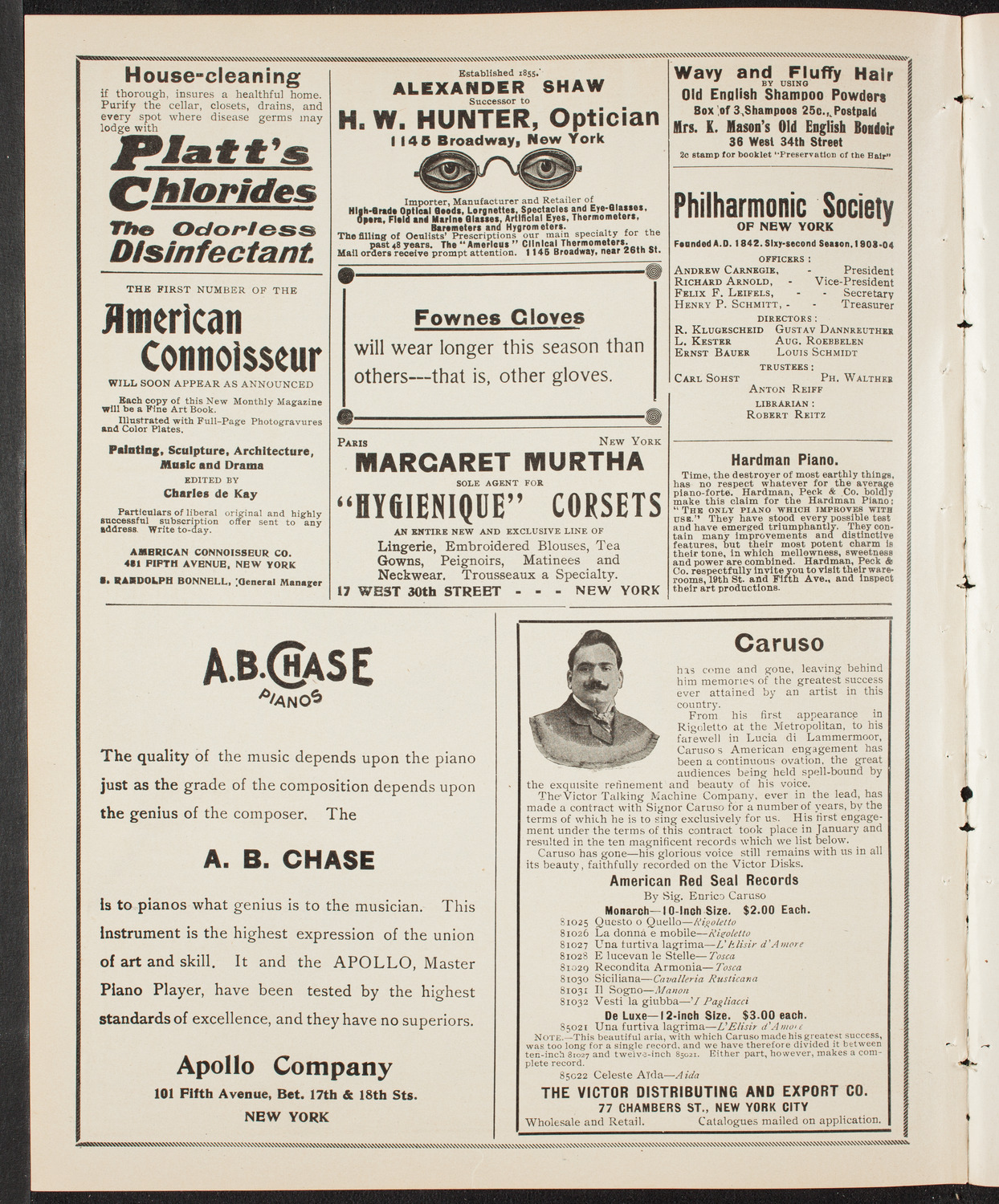 Oratorio Society of Brooklyn, April 29, 1904, program page 2