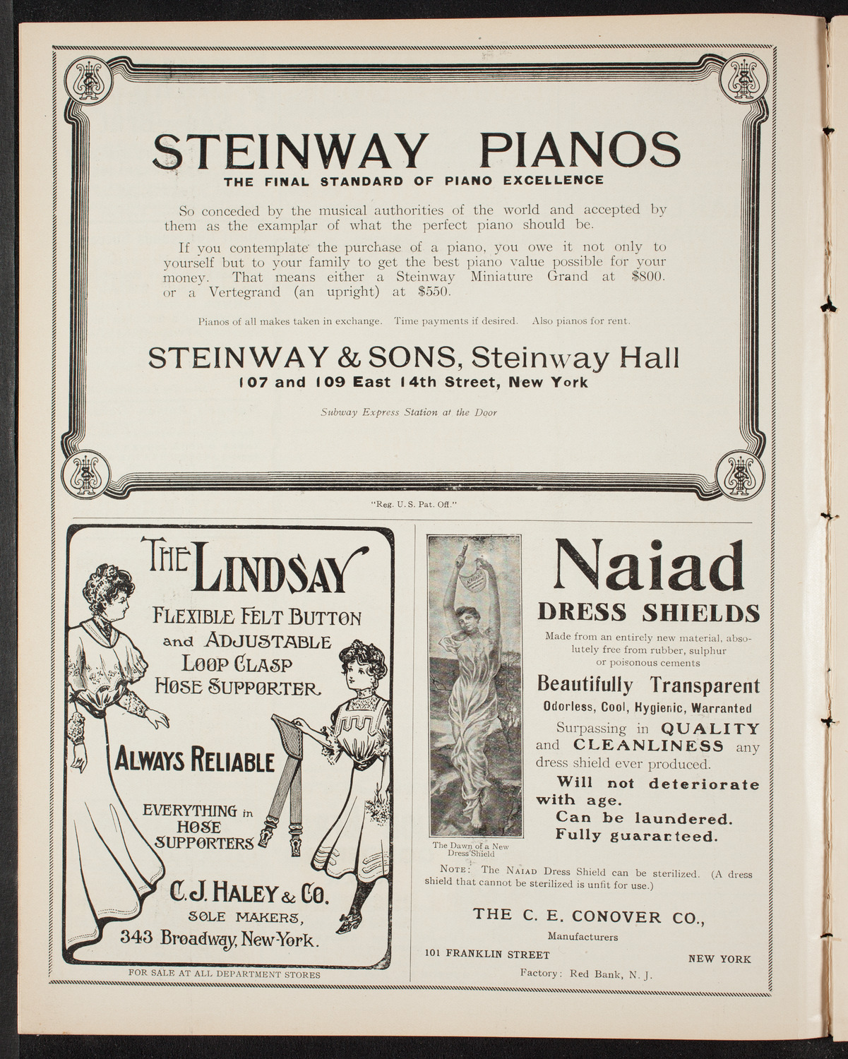 Volpe Symphony Society of New York, November 21, 1907, program page 4
