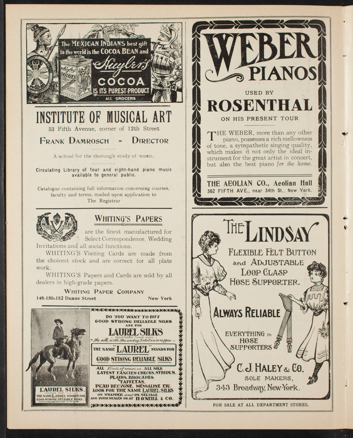 New York Banks' Glee Club, February 14, 1907, program page 6