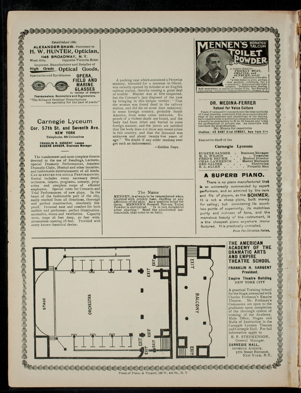Ludwig Song Recital, May 20, 1901, program page 4