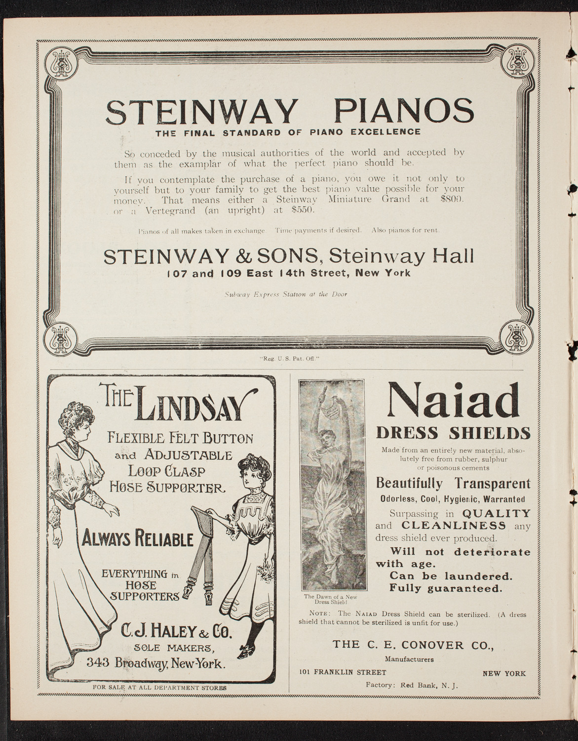 People's Symphony Concert, January 10, 1908, program page 4