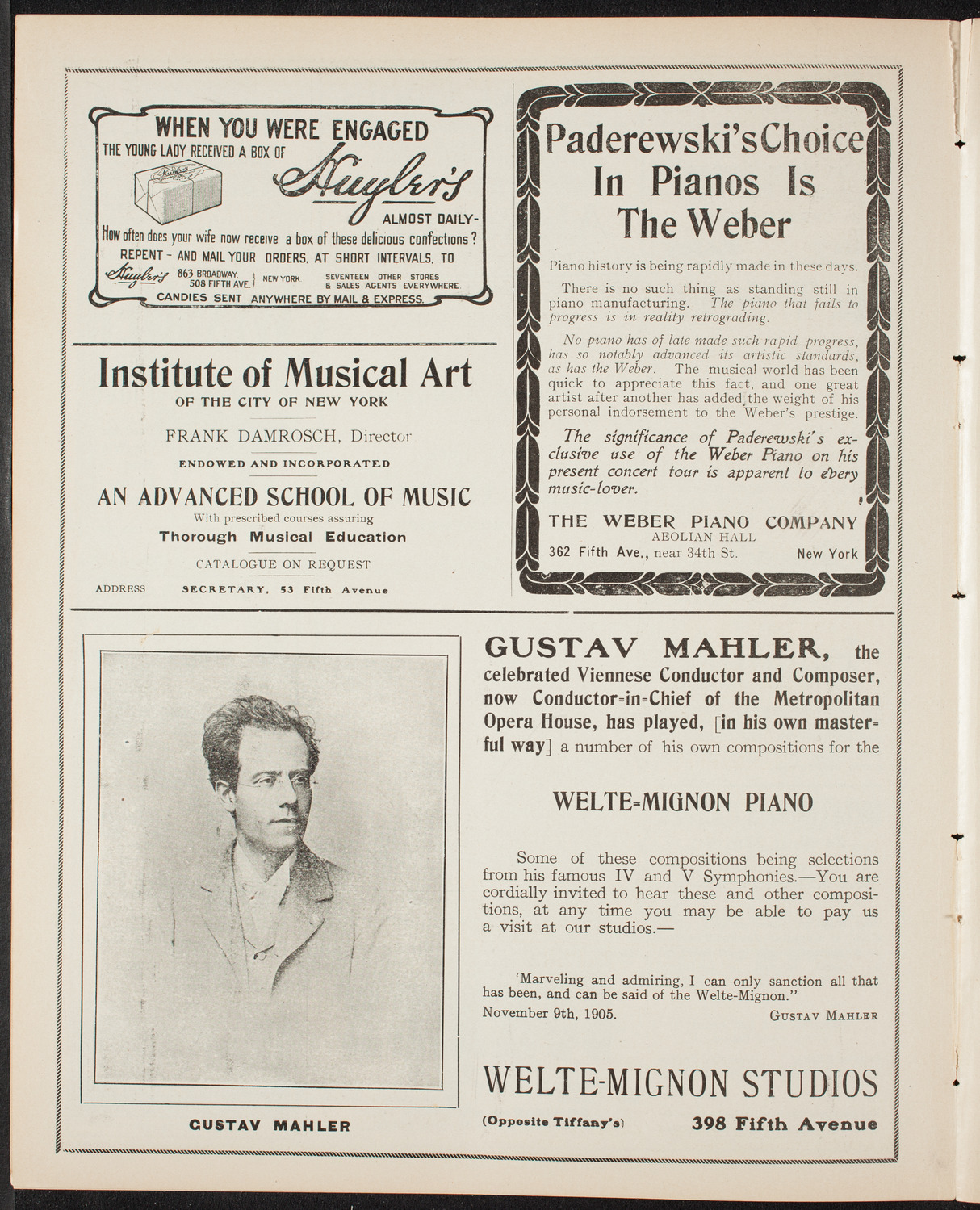 New York Banks' Glee Club, February 27, 1908, program page 6