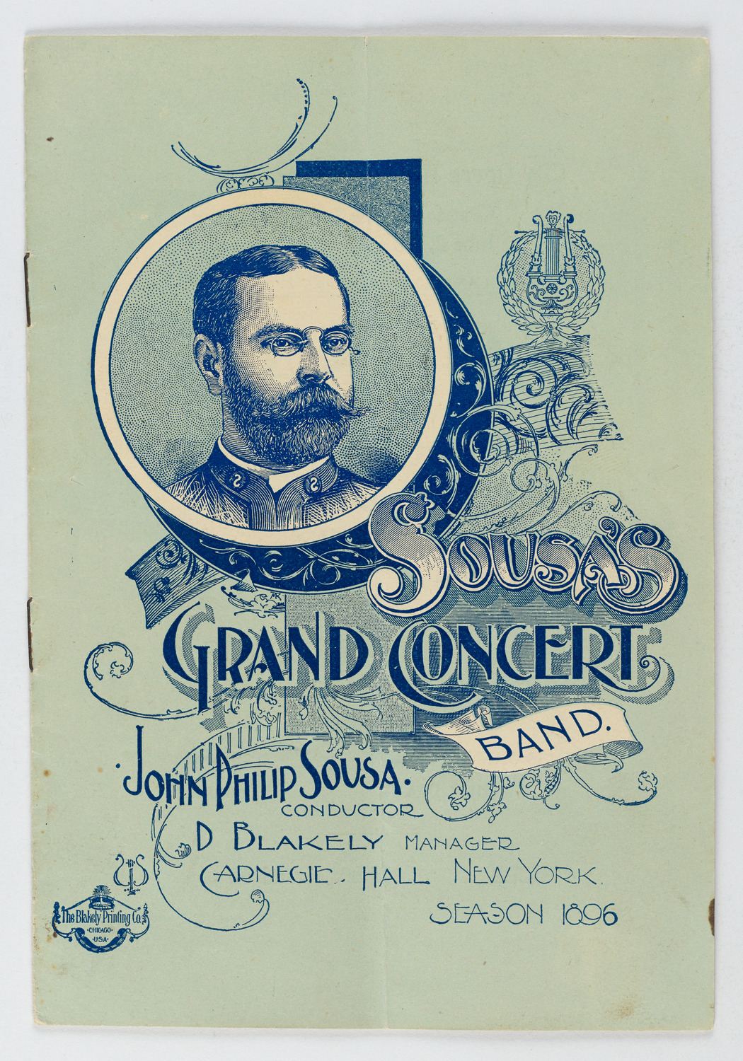 Promotional booklet for Sousa's Grand Concert Band, 1896 season, page 1