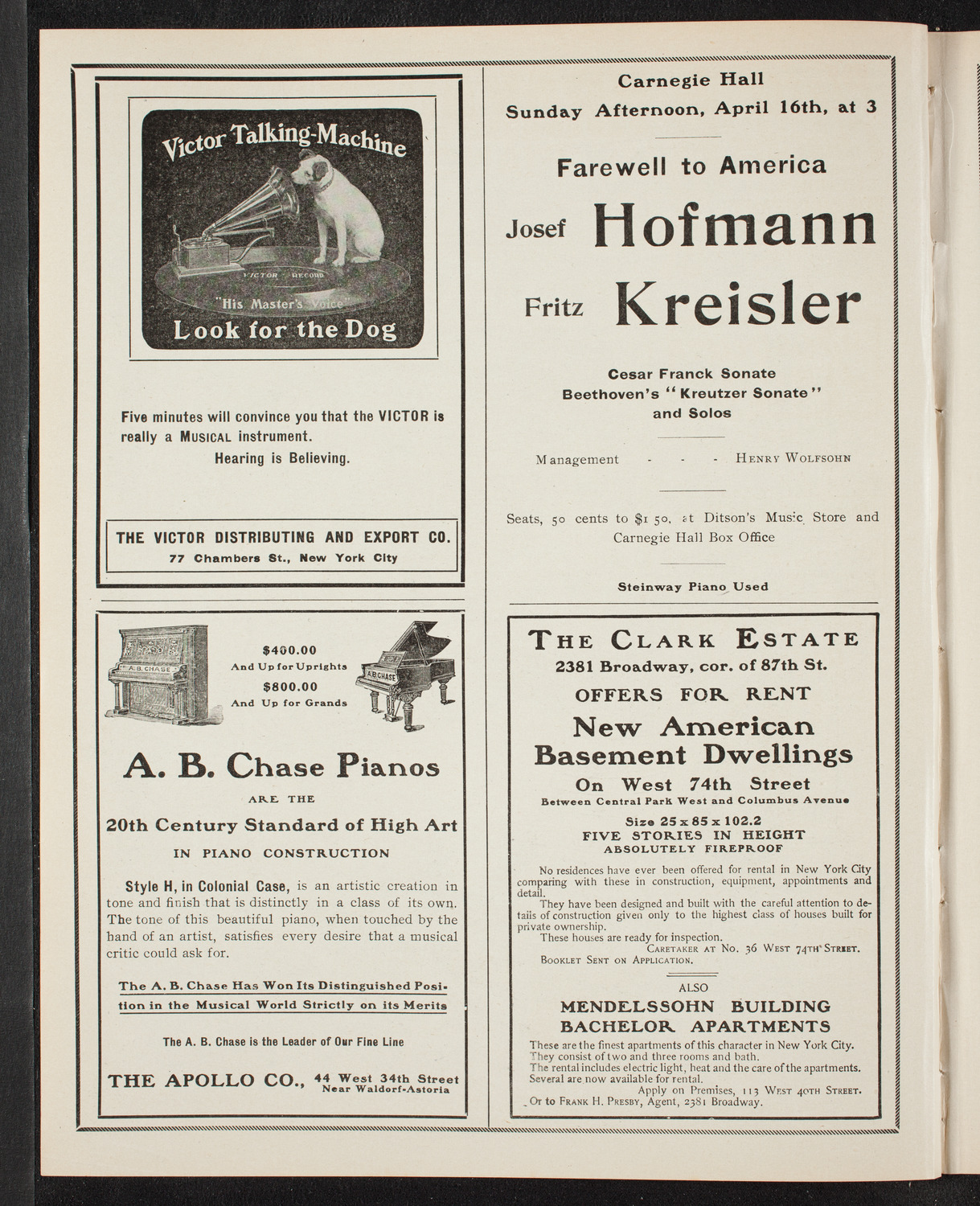 Burton Holmes Travelogue: Beautiful Ireland, April 2, 1905, program page 2