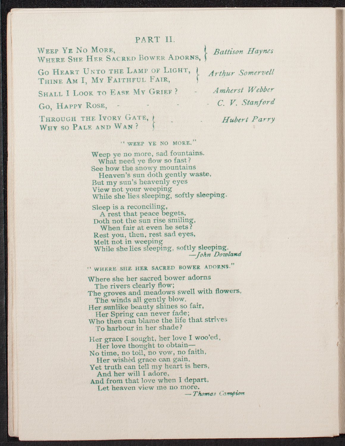 Plunket Greene, February 11, 1896, program page 13