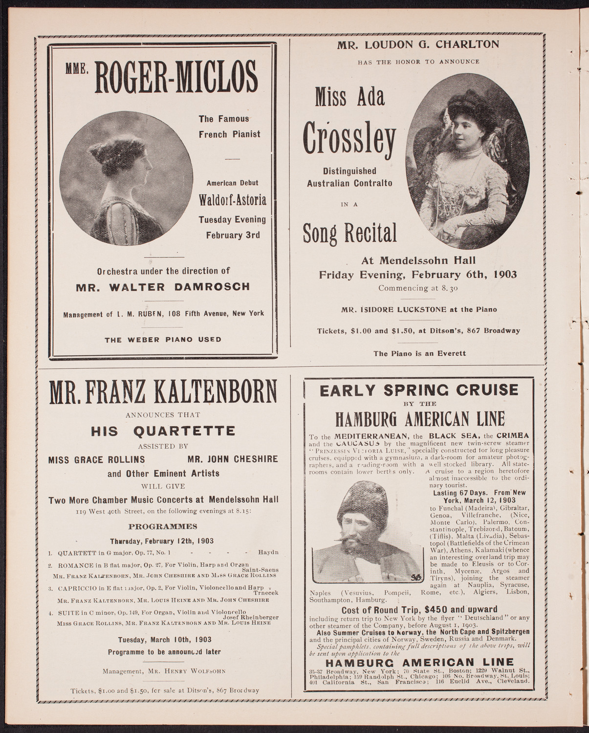 New York Festival Chorus, February 1, 1903, program page 8