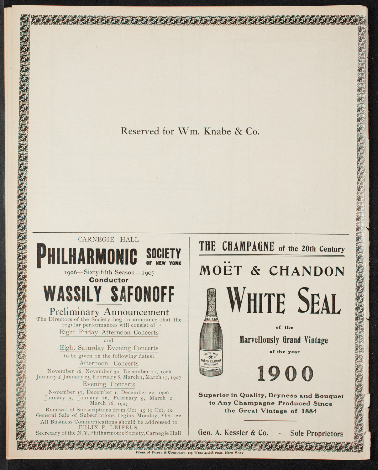 Ruggero Leoncavallo and La Scala Orchestra, October 14, 1906, program page 12