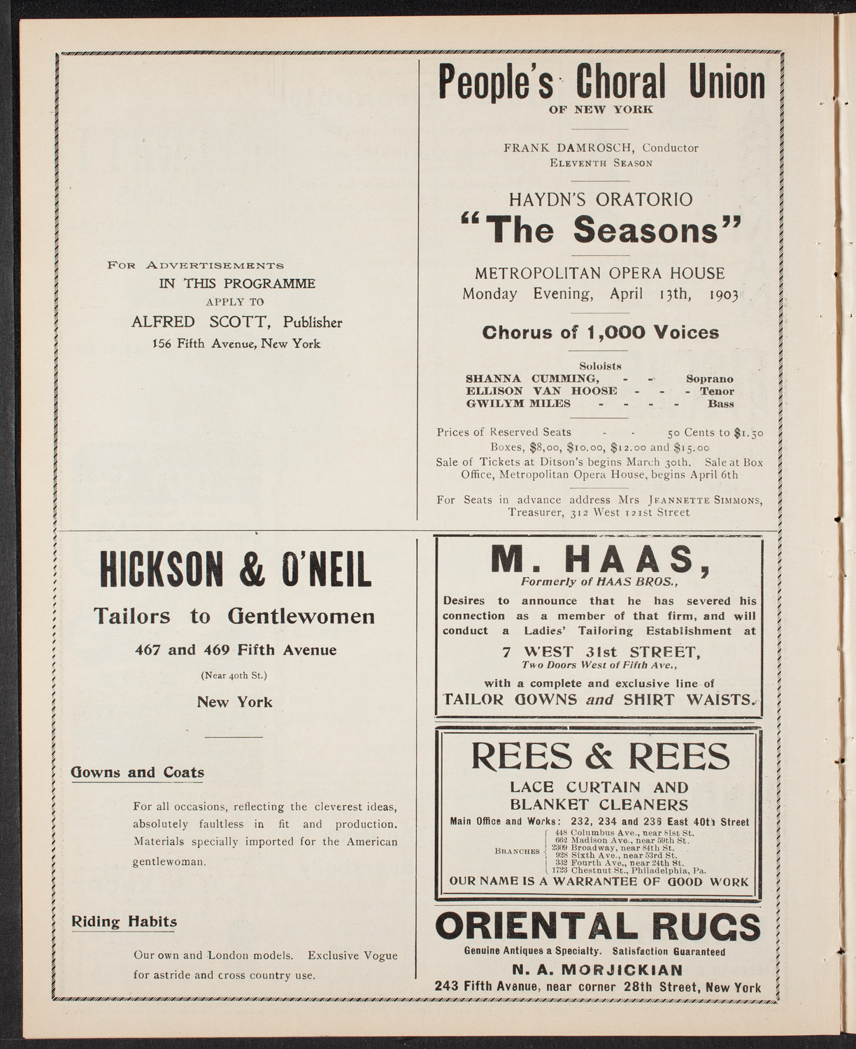 Mt. Tabor Manual Training and Industrial School Symphony Concert, April 2, 1903, program page 8