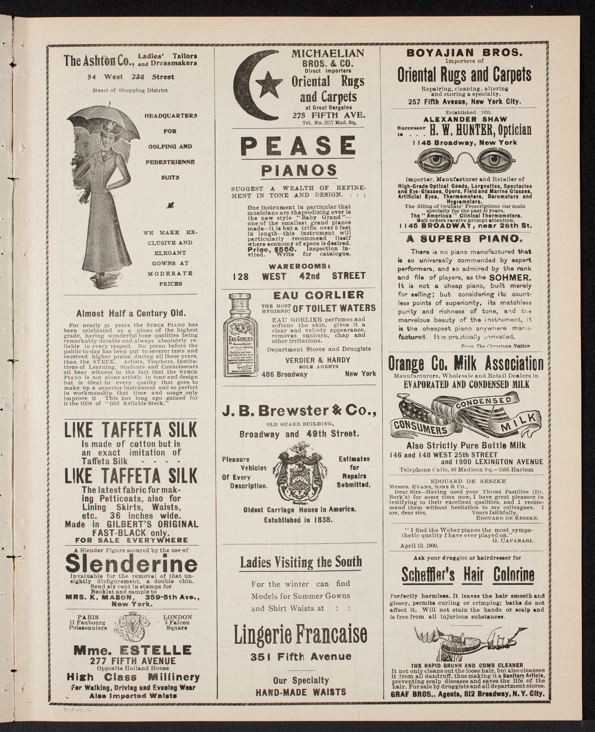 New York Philharmonic, February 14, 1902, program page 3