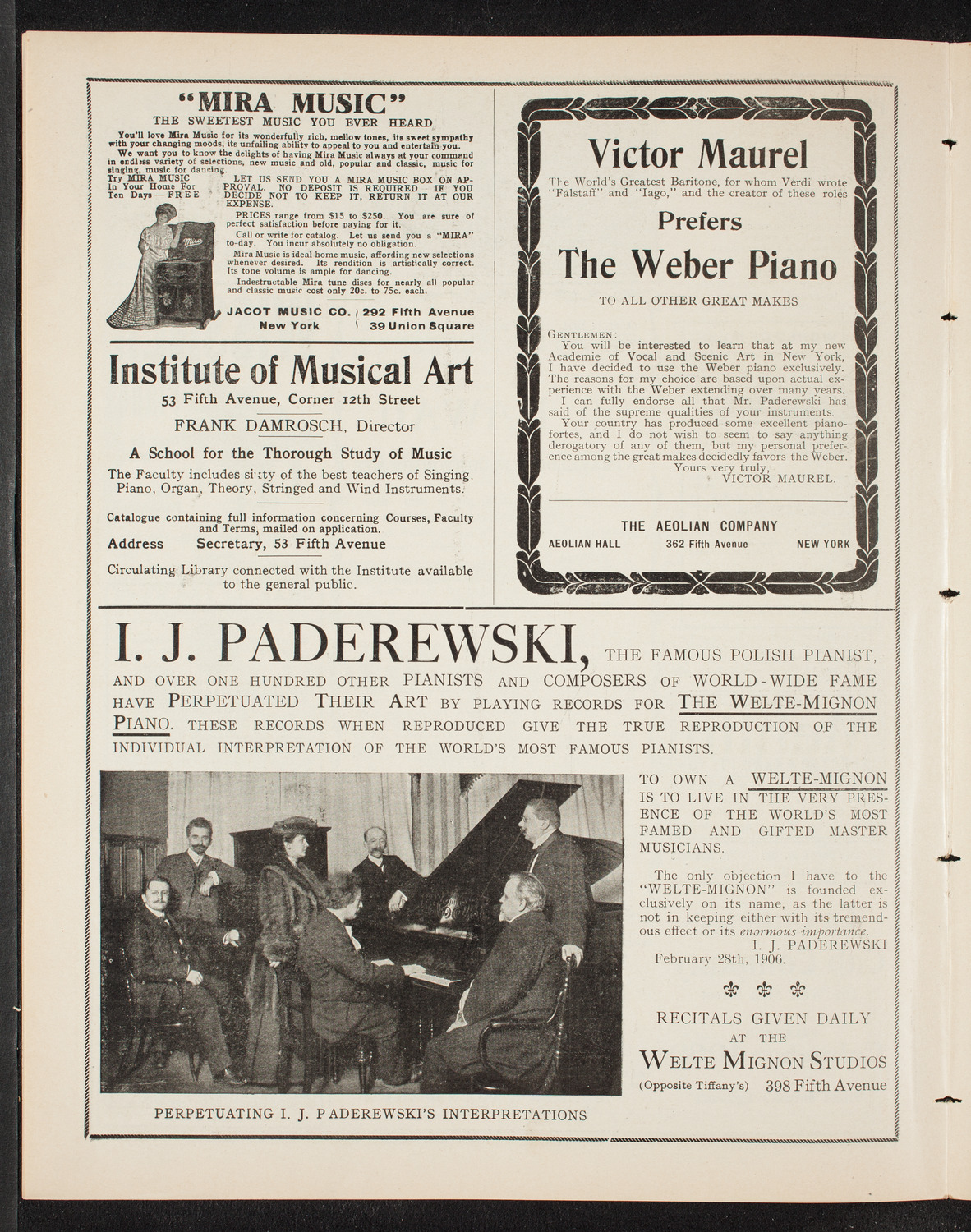 Burton Holmes Travelogue: Hawaii, February 14, 1909, program page 6