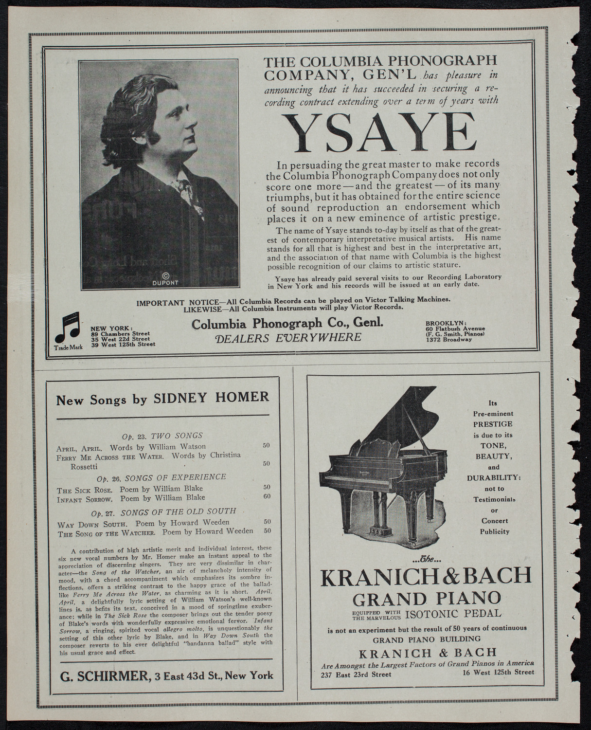 Volpe Symphony Society of New York, January 7, 1913, program page 6