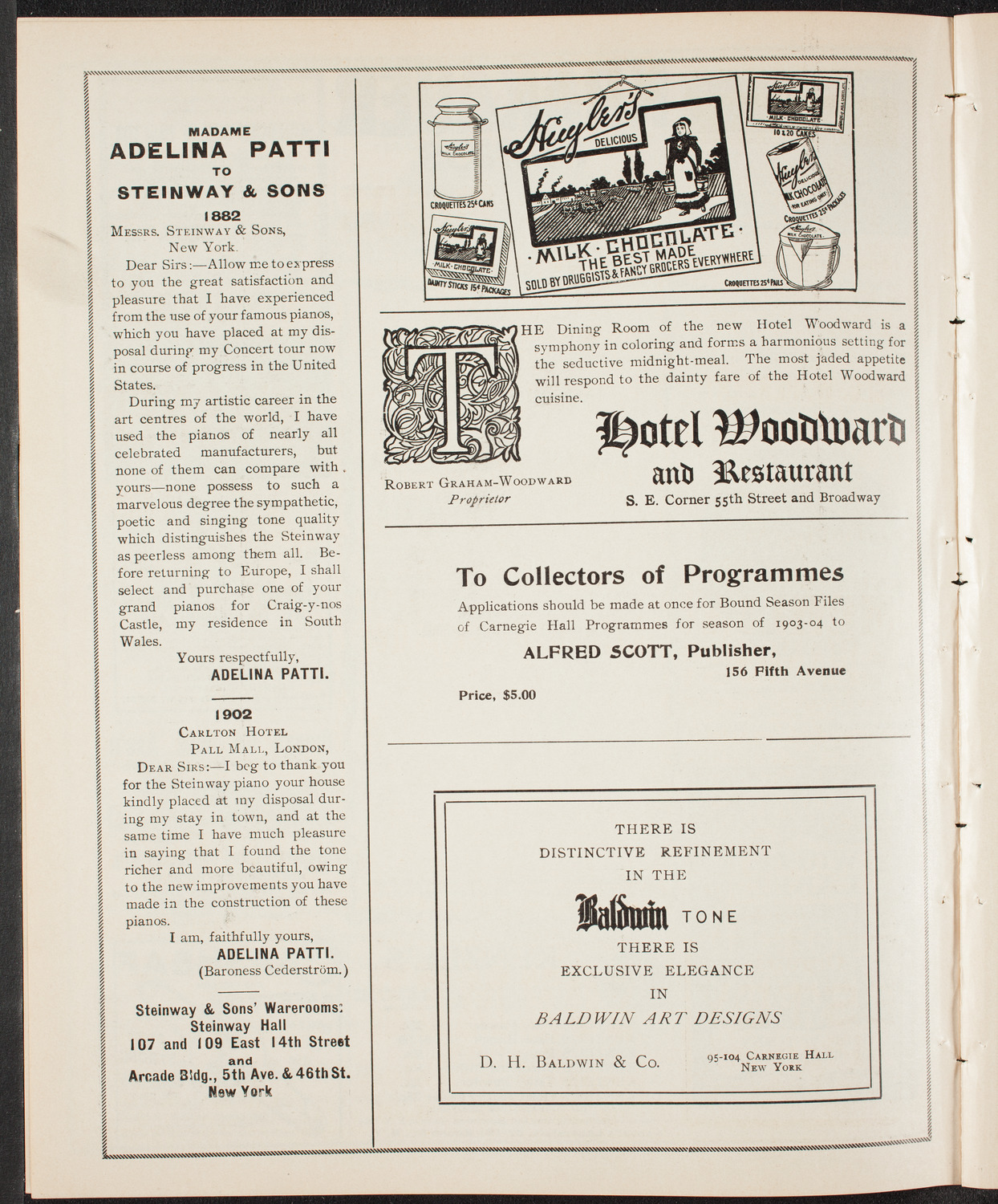 Alfred Reisenauer, Piano, April 17, 1904, program page 4