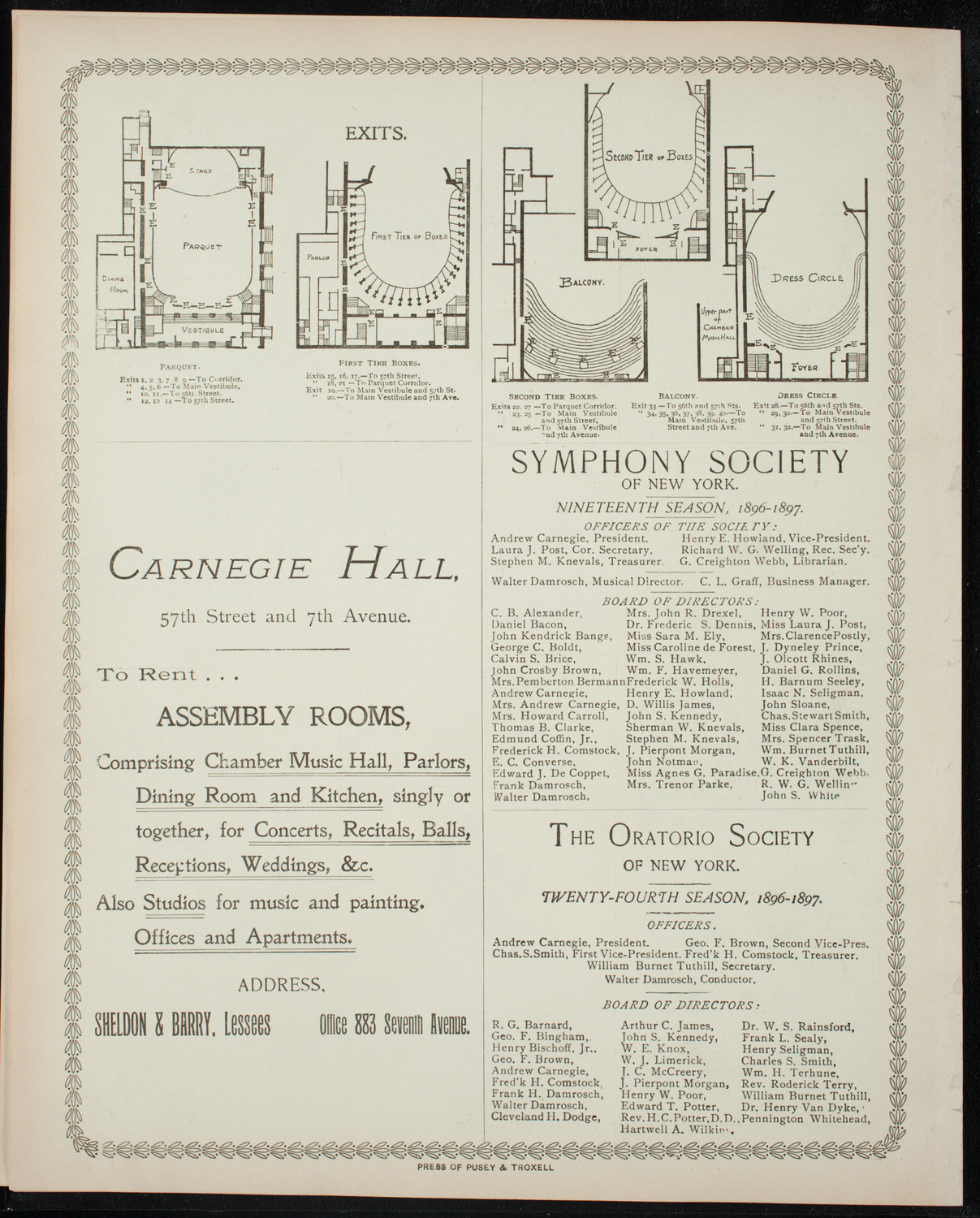 New York Symphony Orchestra, April 3, 1897, program page 8