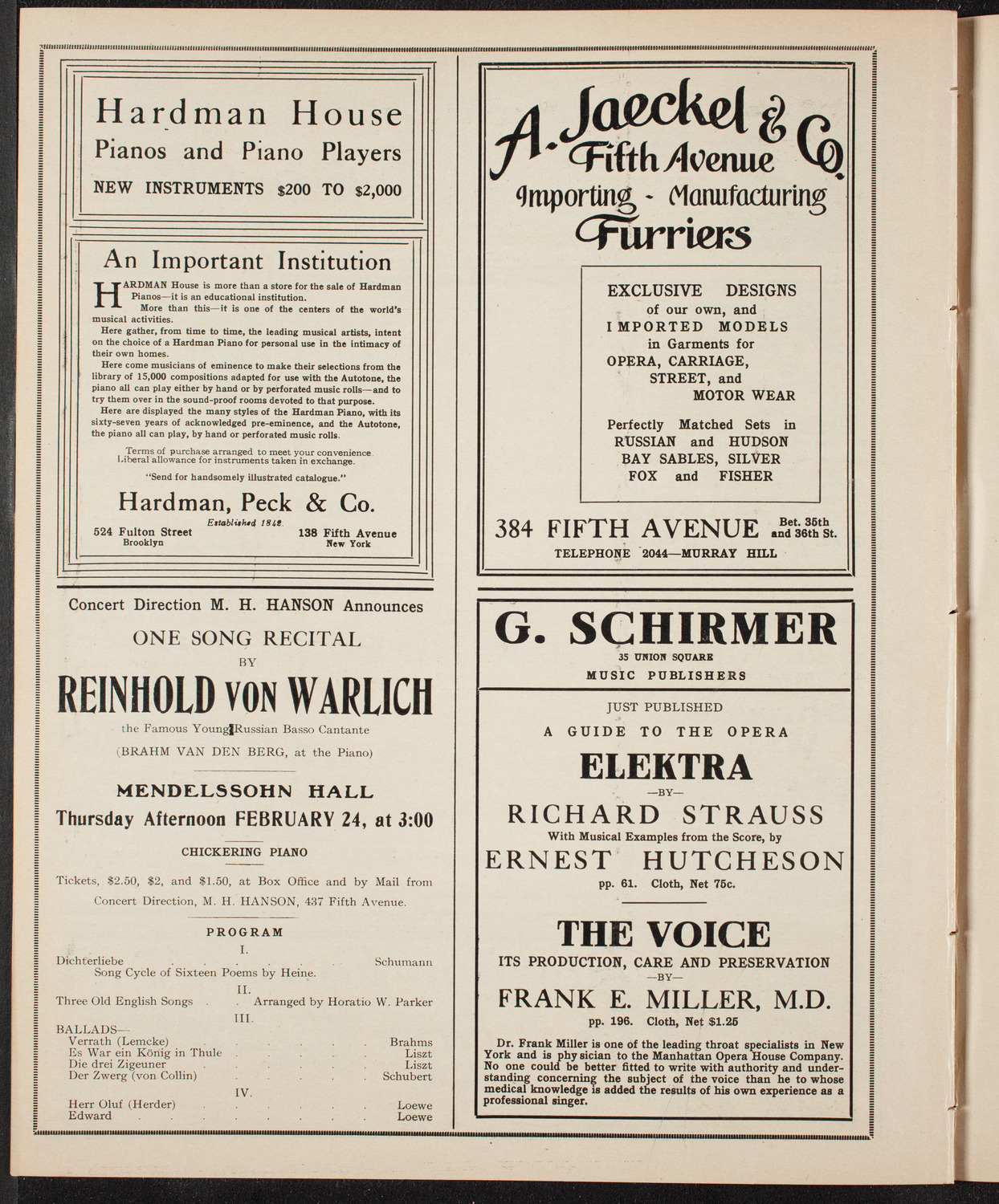 Symphony Concert for Young People, February 12, 1910, program page 8