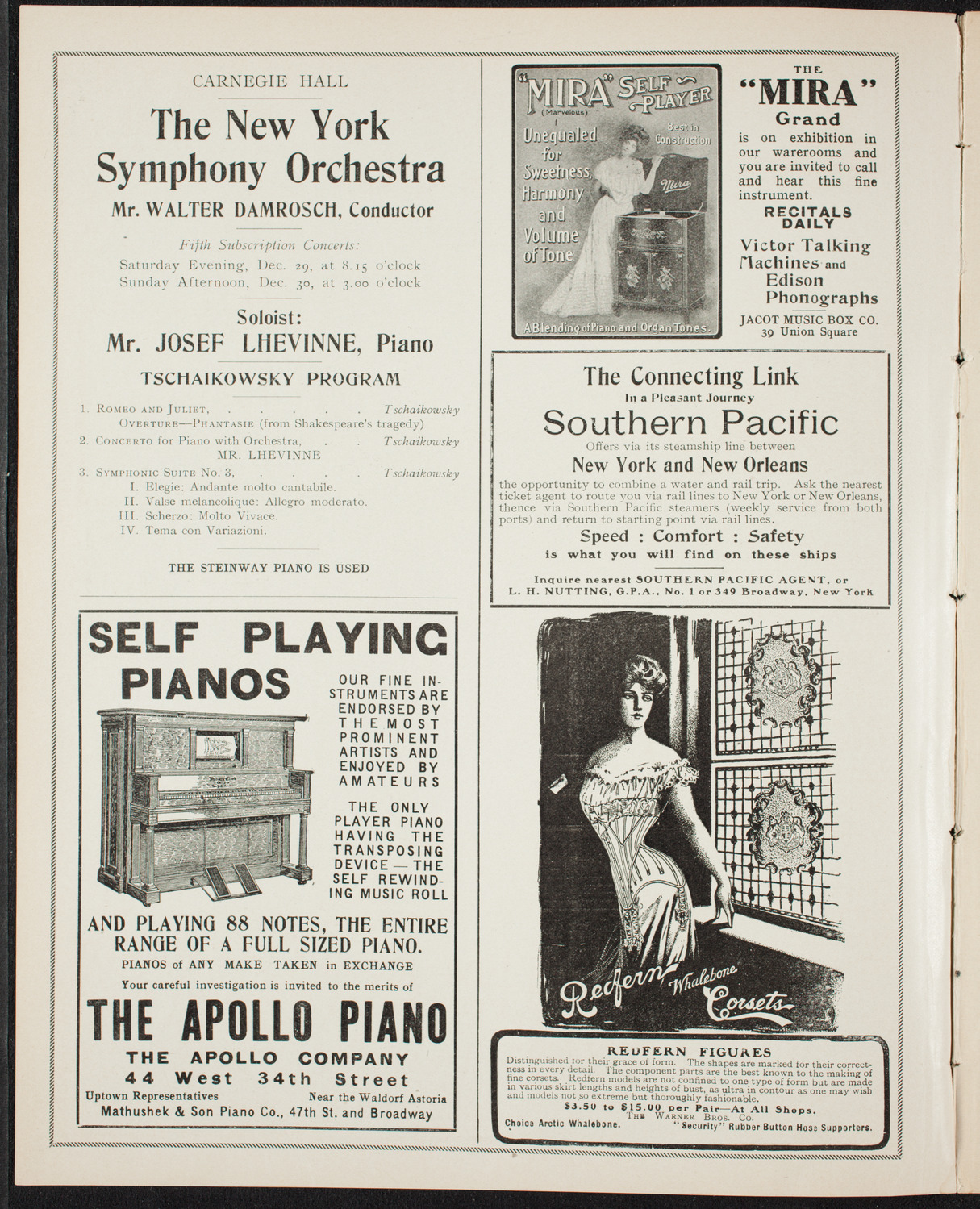 New York Philharmonic, December 21, 1906, program page 2