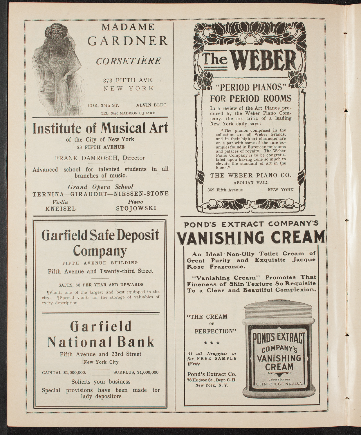 Maud Allan with The Russian Symphony Orchestra, February 16, 1910, program page 6