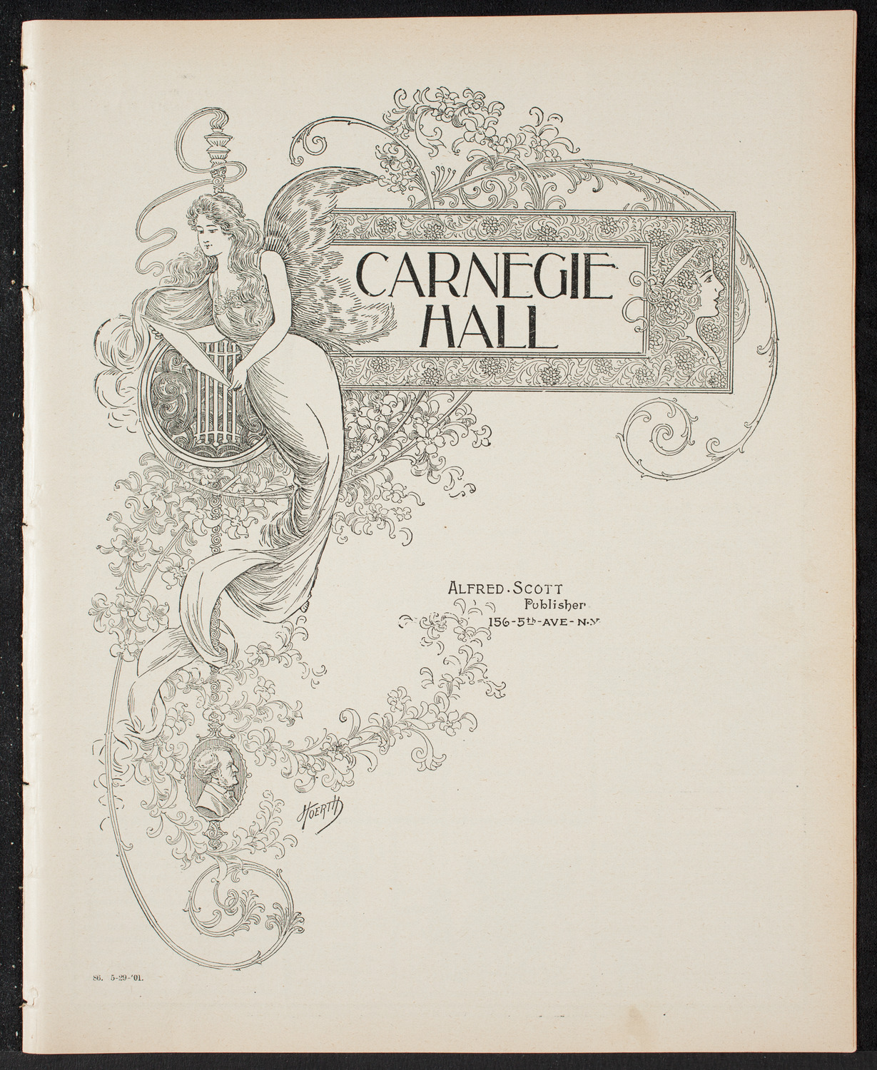 Amicitia Amateur Band, May 29, 1901, program page 1