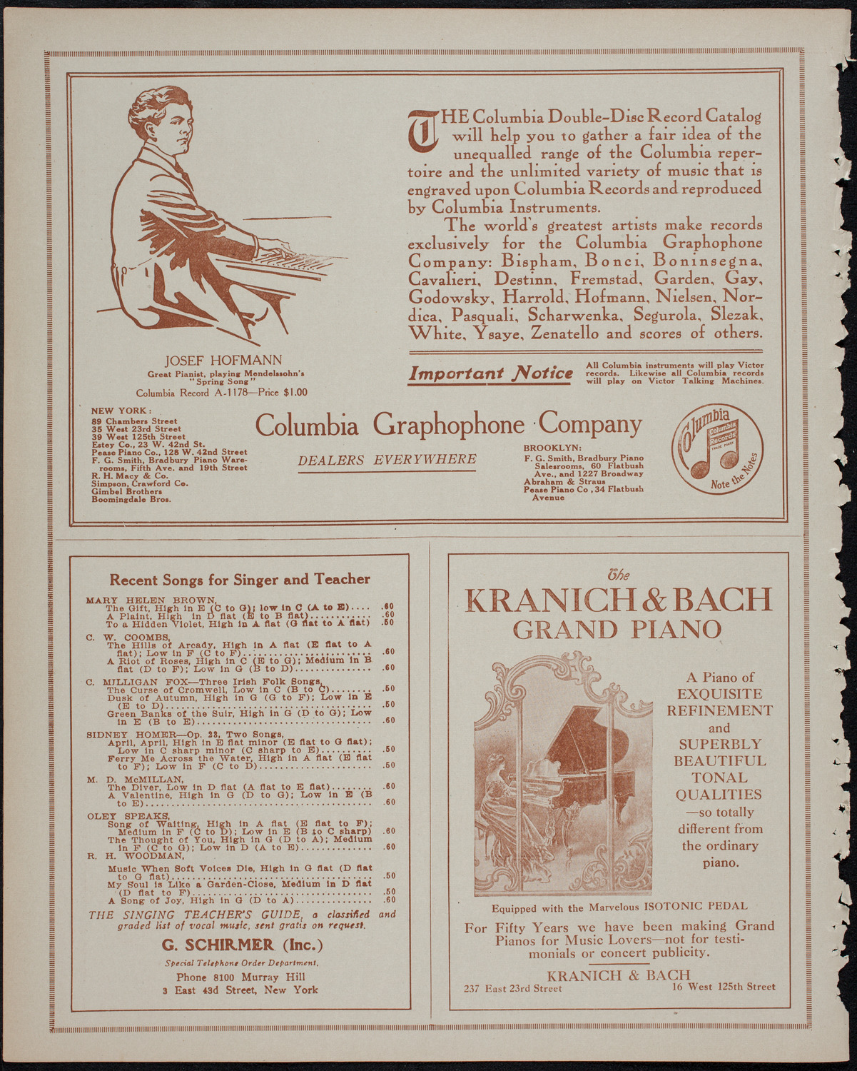 Elmendorf Lecture: Western India, November 10, 1913, program page 6