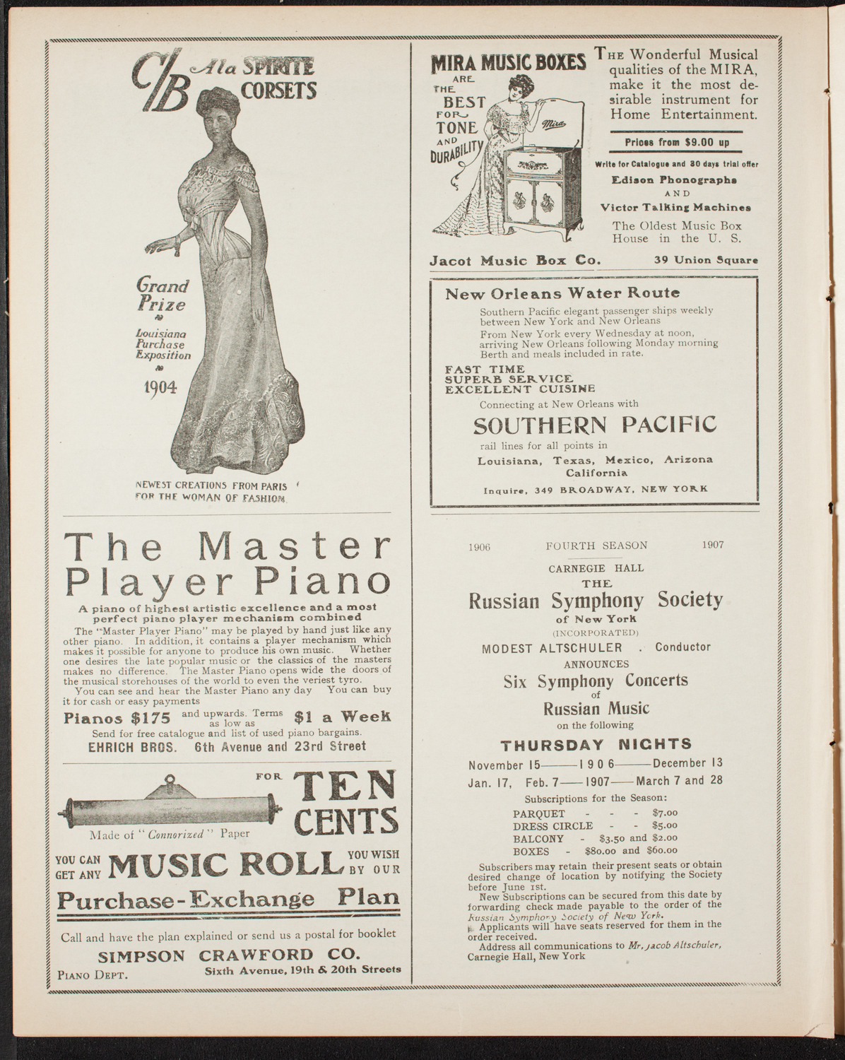 Gunnar Wennerberg Memorial Chorus, April 29, 1906, program page 8