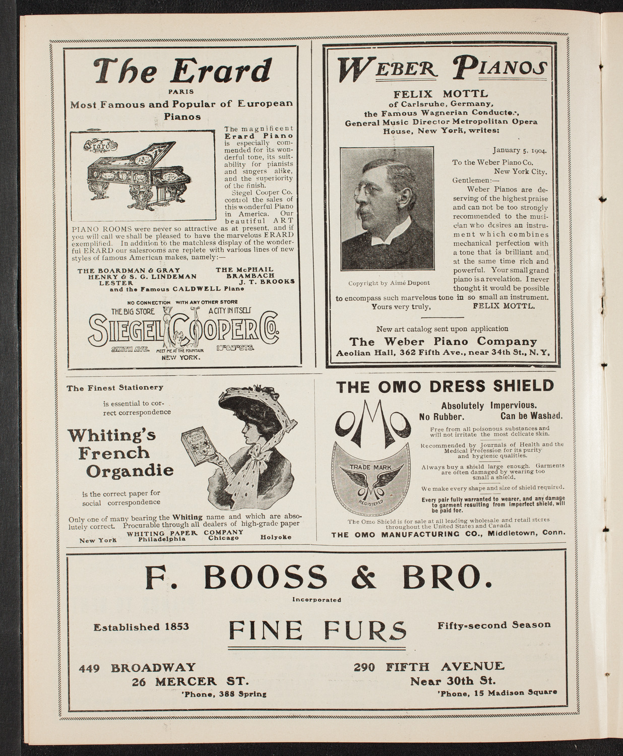 New York Philharmonic, February 15, 1905, program page 6