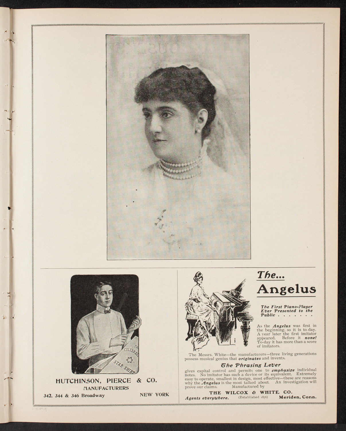 Adelina Patti, November 4, 1903, program page 17