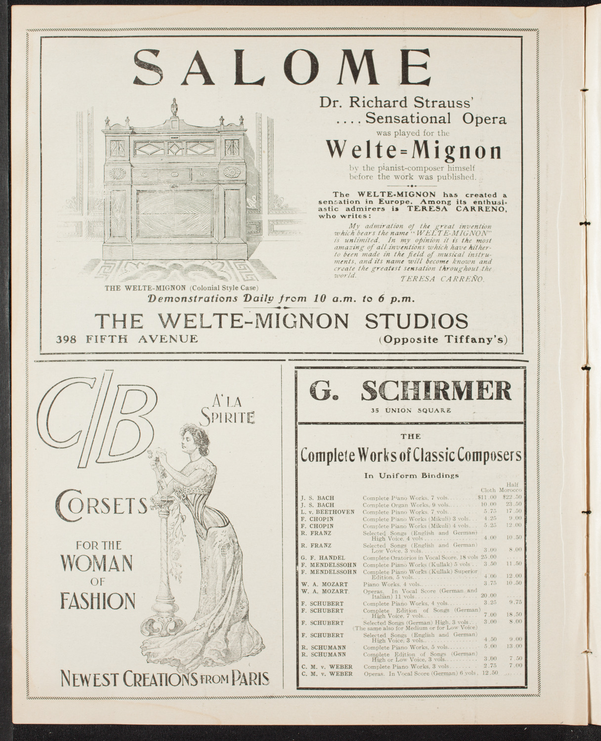 Gaelic Society: Feis Ceoil Agus Seanachas, April 7, 1907, program page 8