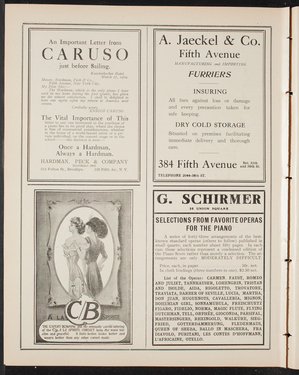 Paulist Chorister Society of Chicago, May 5, 1909, program page 8