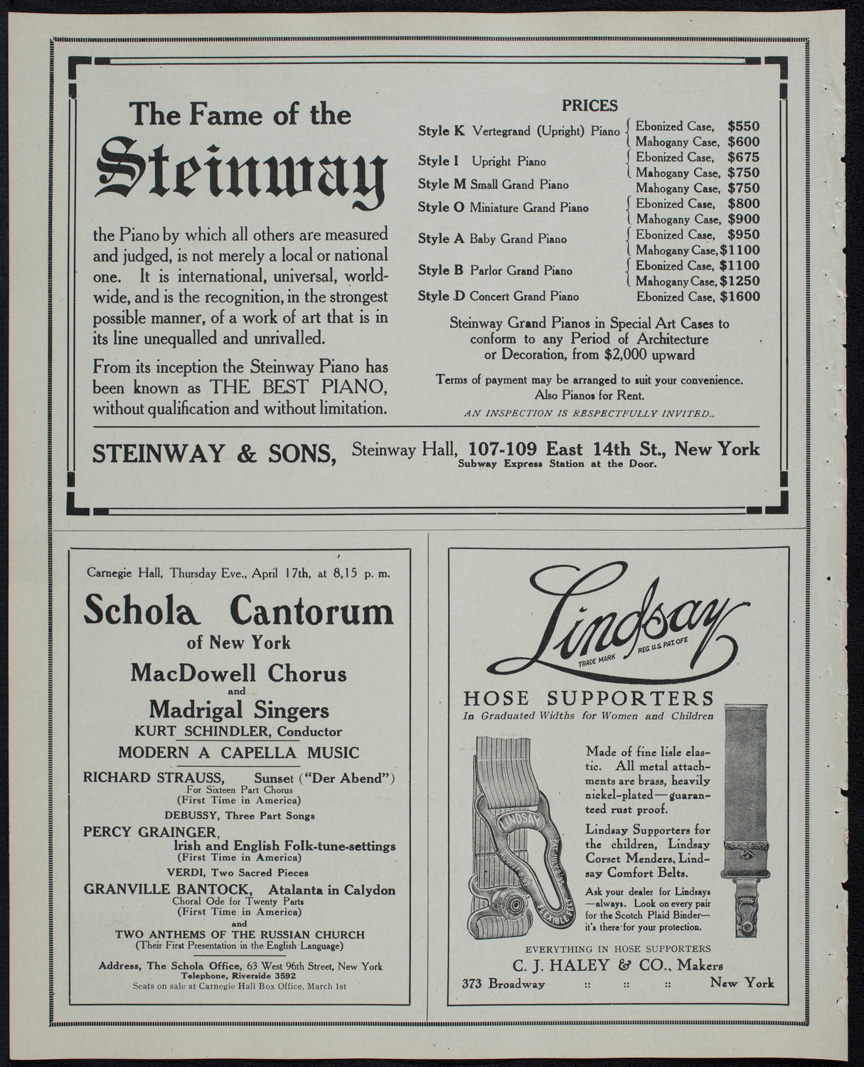 Jewish Philharmonic Society, March 24, 1913, program page 4