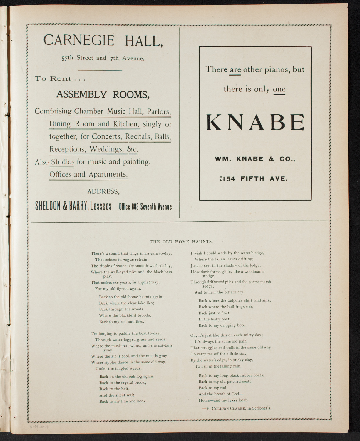 Graduation: New York Law School, June 14, 1900, program page 7