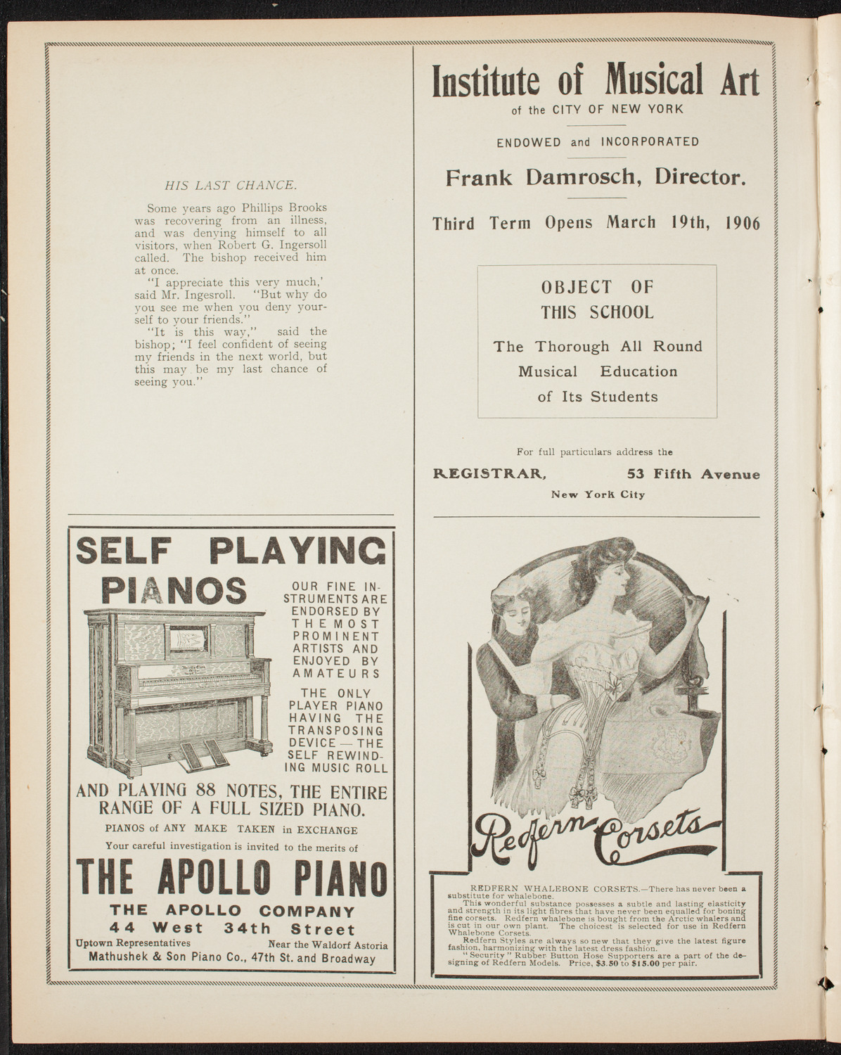 Grand Army of the Republic Memorial Day Exercises, May 30, 1906, program page 2