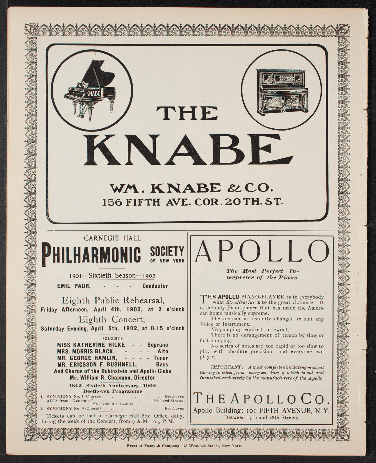 Public Education Association City History Club Concert, March 22, 1902, program page 10