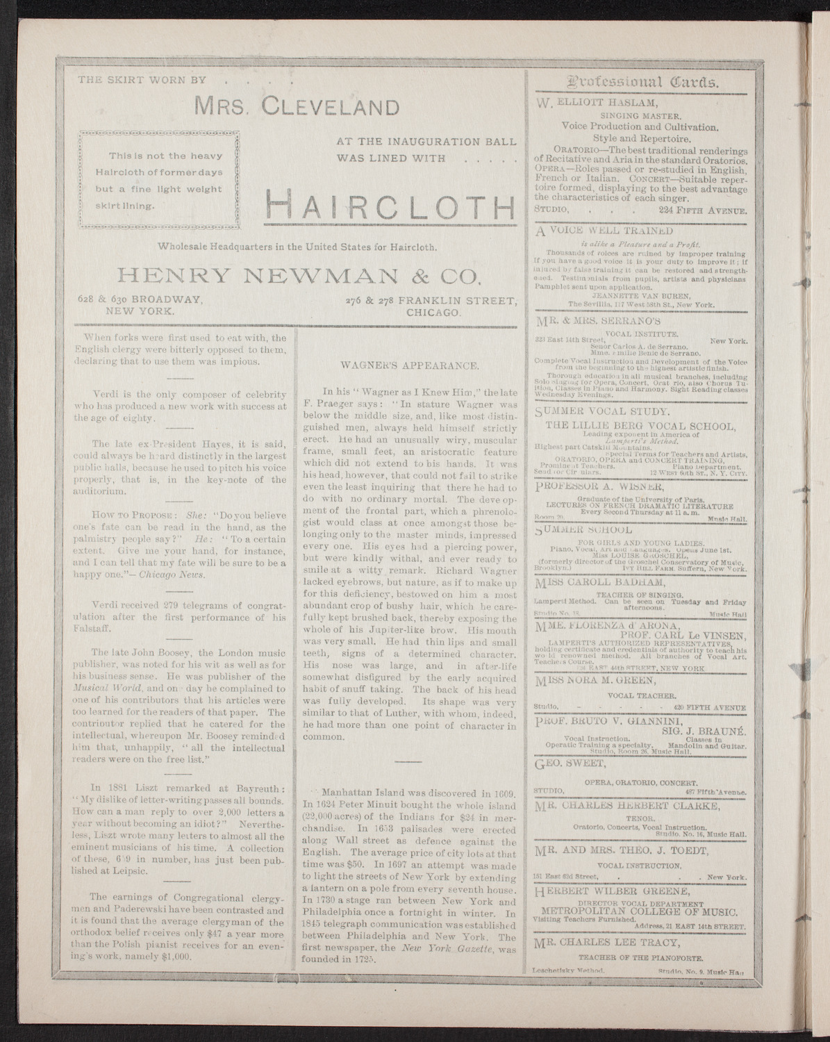 Graduation: College of Pharmacy of the City of New York, April 26, 1893, program page 2