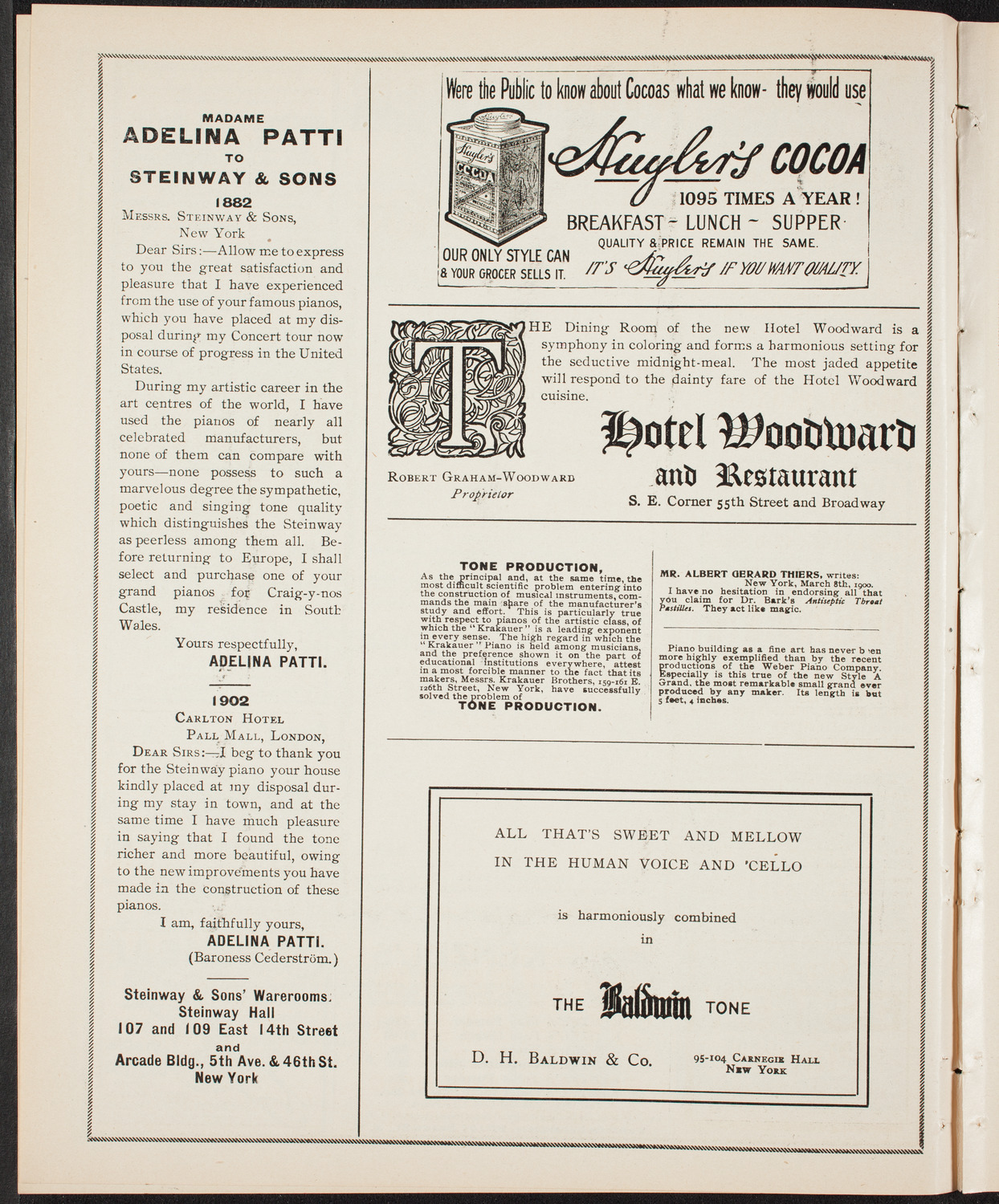 New York Philharmonic, February 12, 1904, program page 4