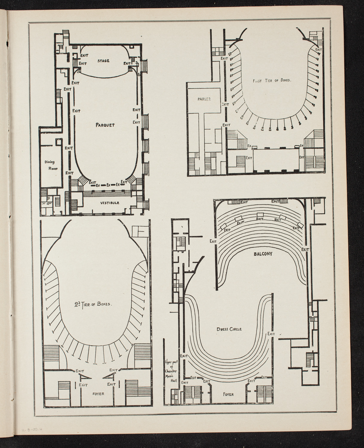 Marie Hall, November 8, 1905, program page 11