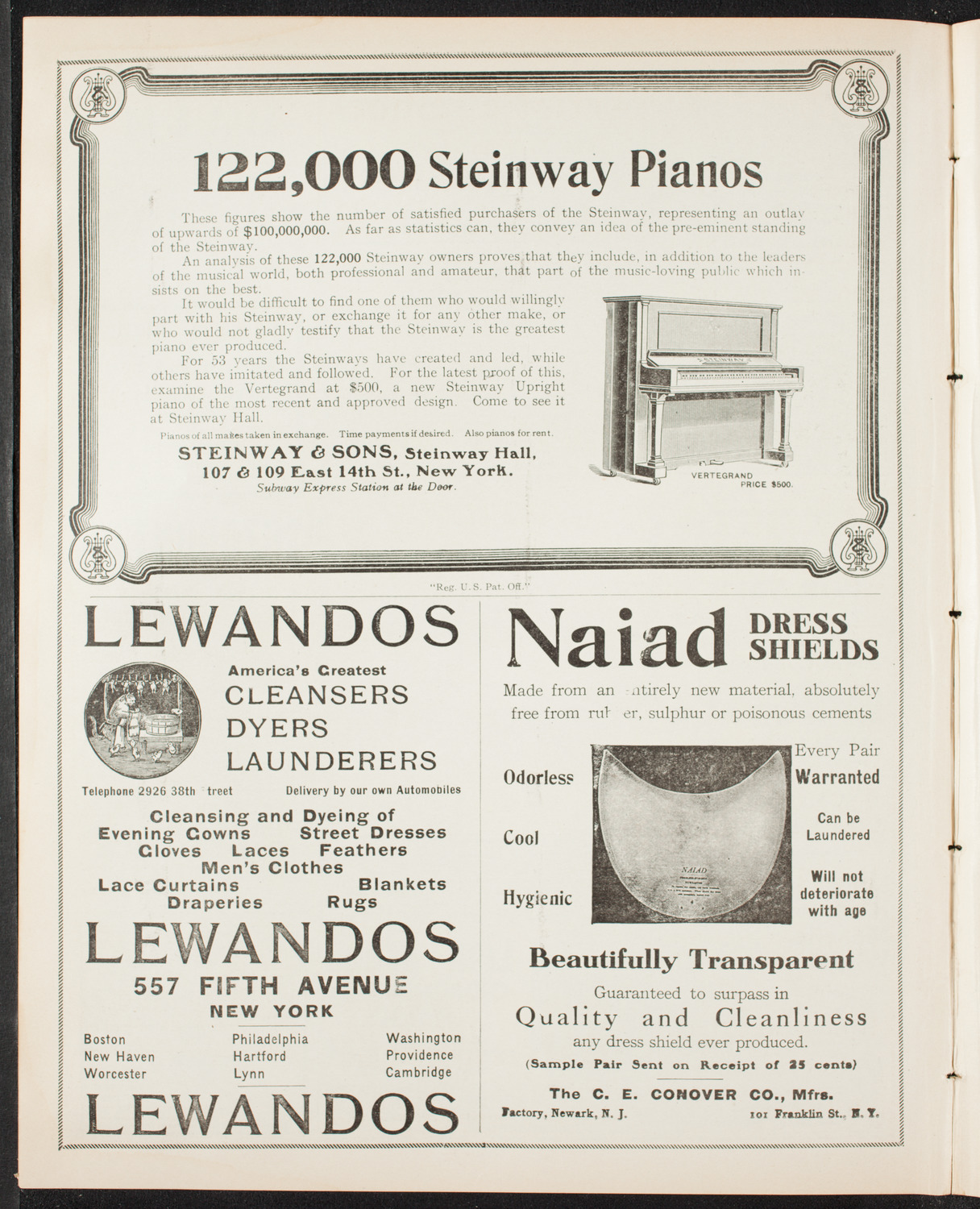 National Arbitration and Peace Congress, April 15, 1907, program page 4