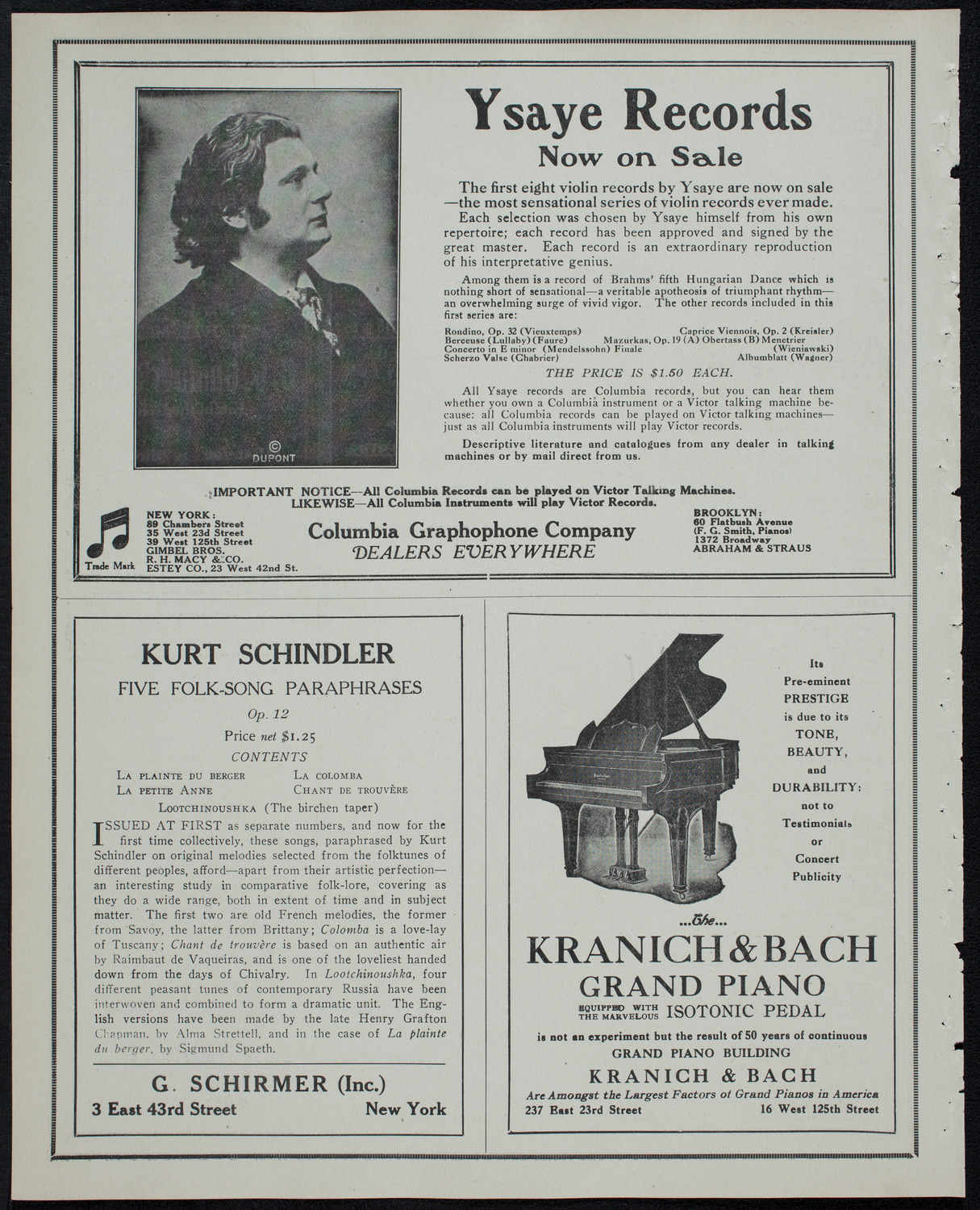 Russian Symphony Society of New York, March 30, 1913, program page 6