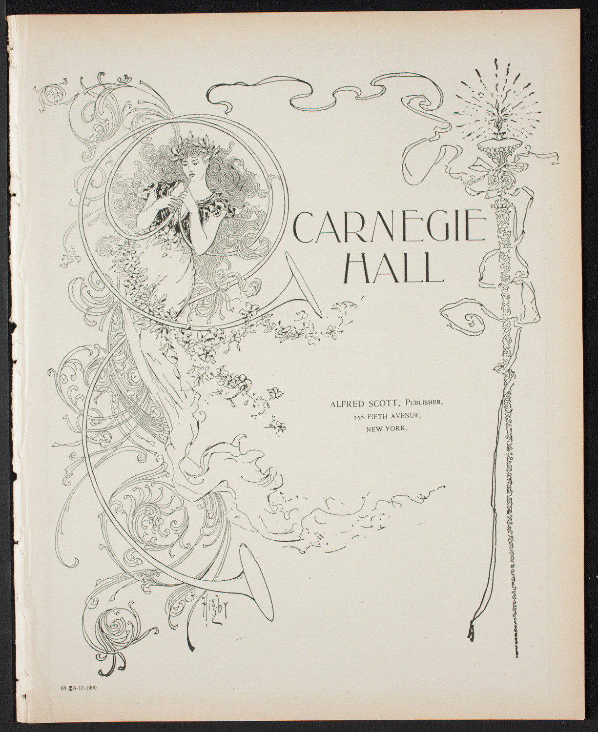 Ignacy Jan Paderewski, Piano, May 12, 1900, program page 1