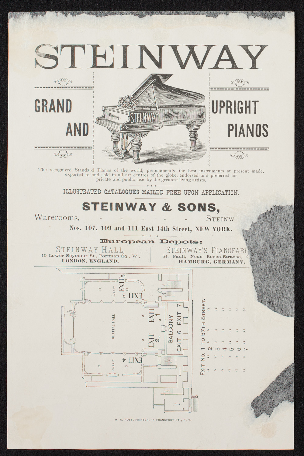 Arthur Friedheim, Piano, April 17, 1891, program page 2