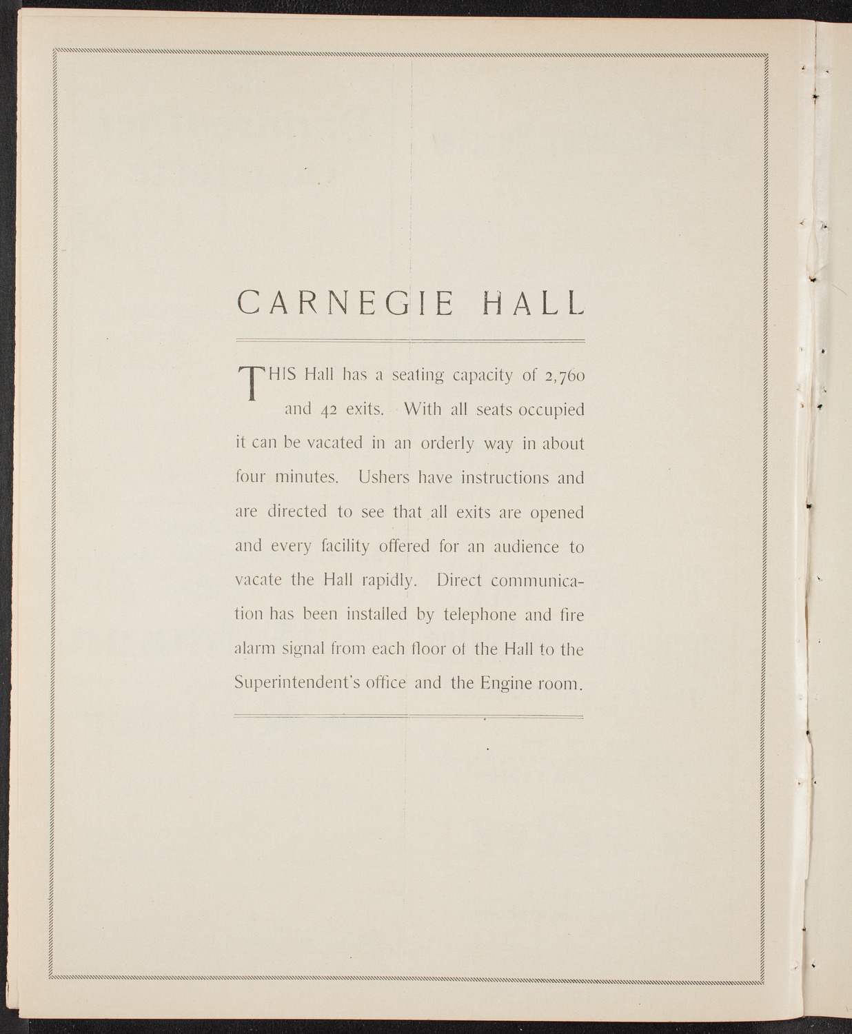 New York Philharmonic, January 27, 1905, program page 12