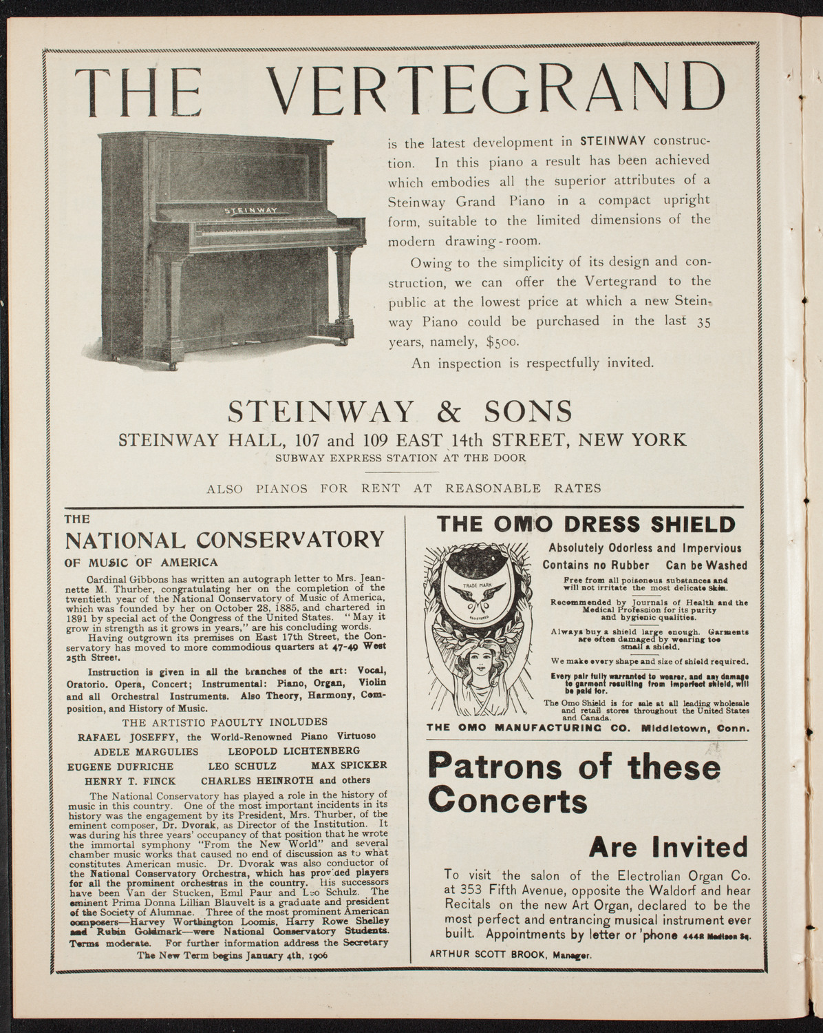 New York Philharmonic, March 24, 1906, program page 4