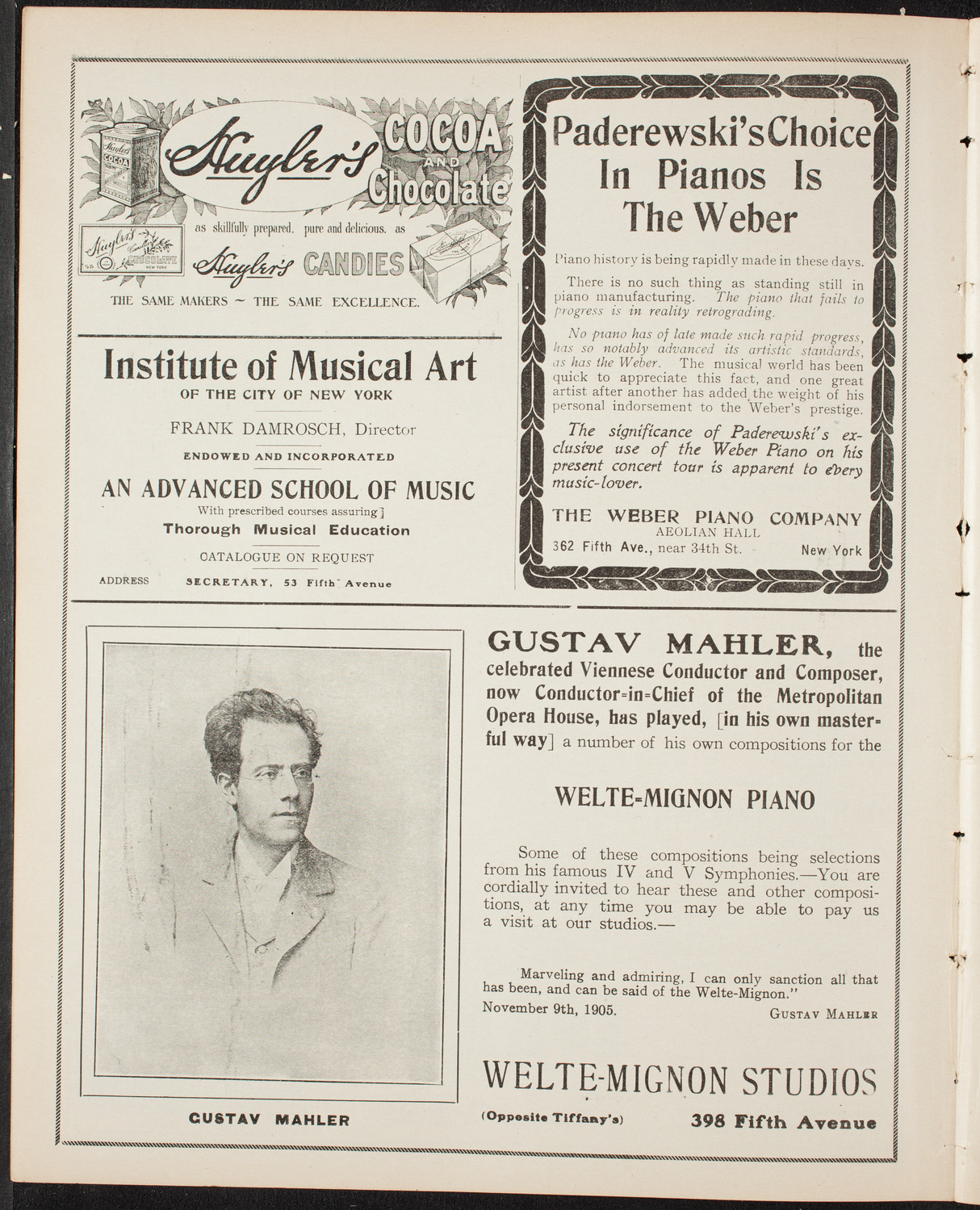 The Civic Forum, March 8, 1908, program page 6