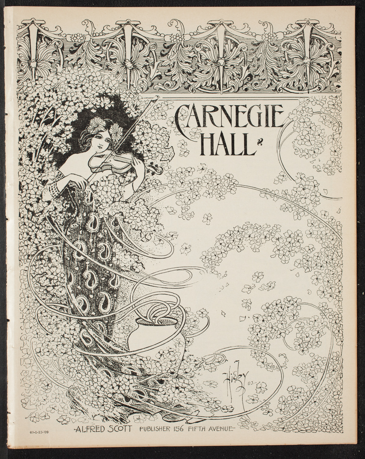 The Civic Forum, January 12, 1909, program page 1