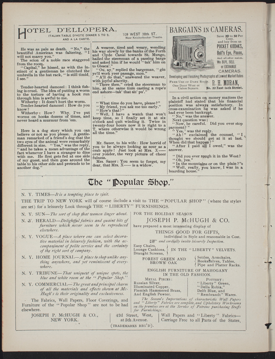 The Merrymakers, January 1, 1897, program page 6
