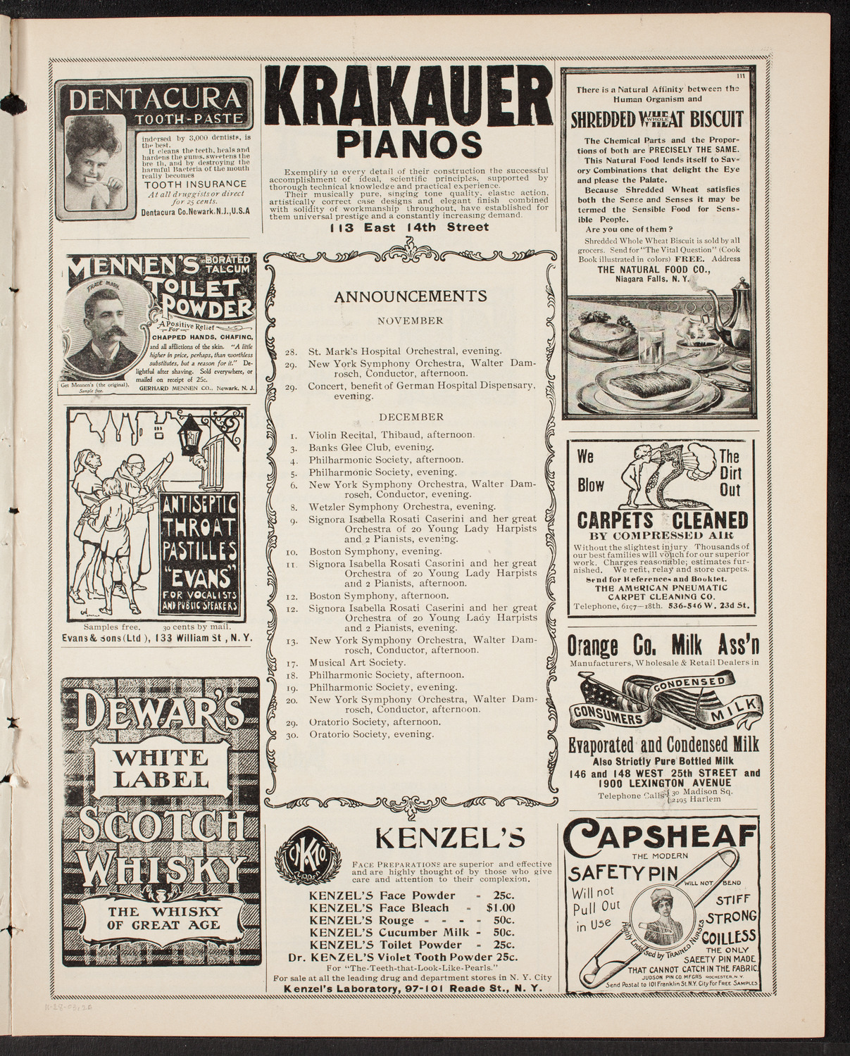 Symphony Concert for Young People, November 28, 1903, program page 3