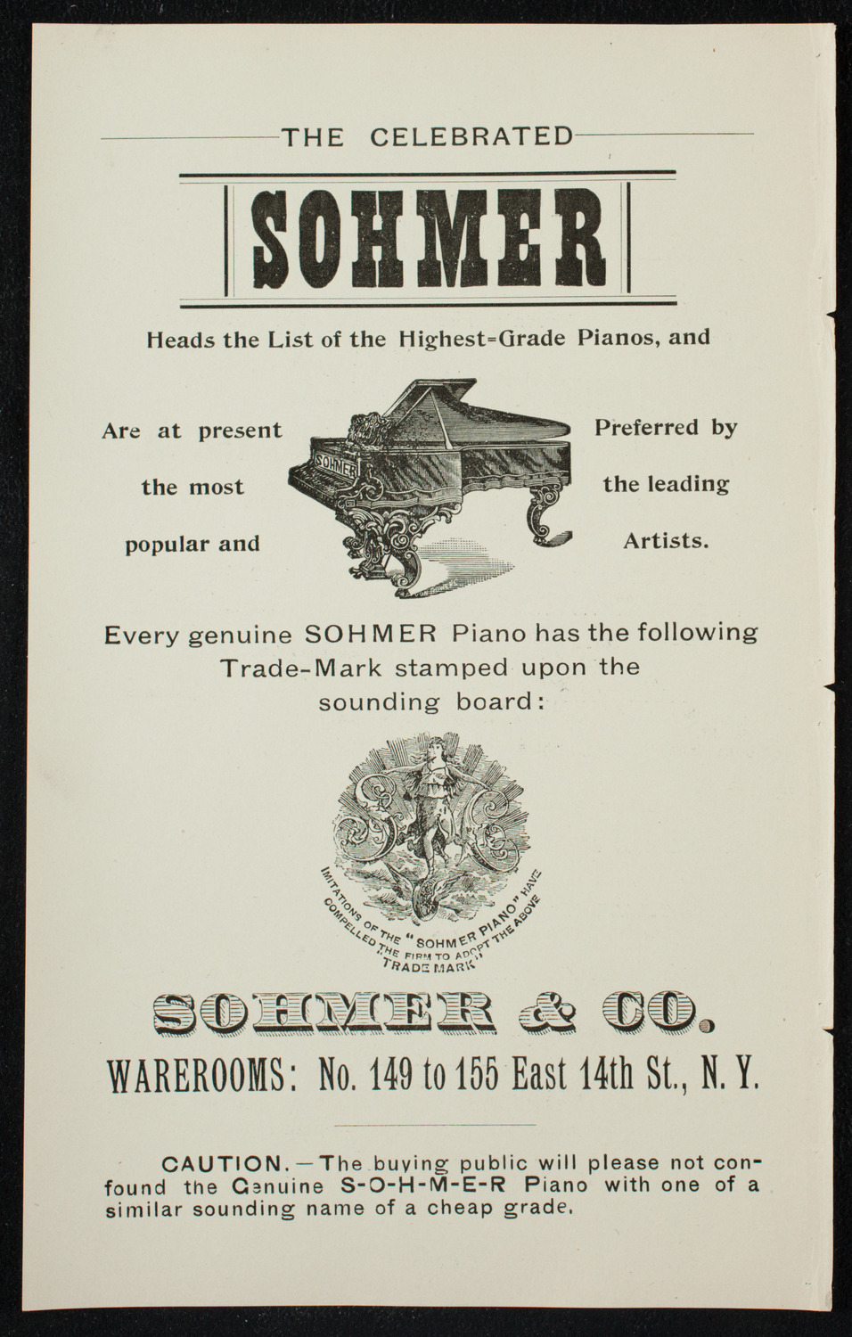 Young Men's Hebrew Association: 23rd Annual Lecture Series, January 6, 1897, program page 2