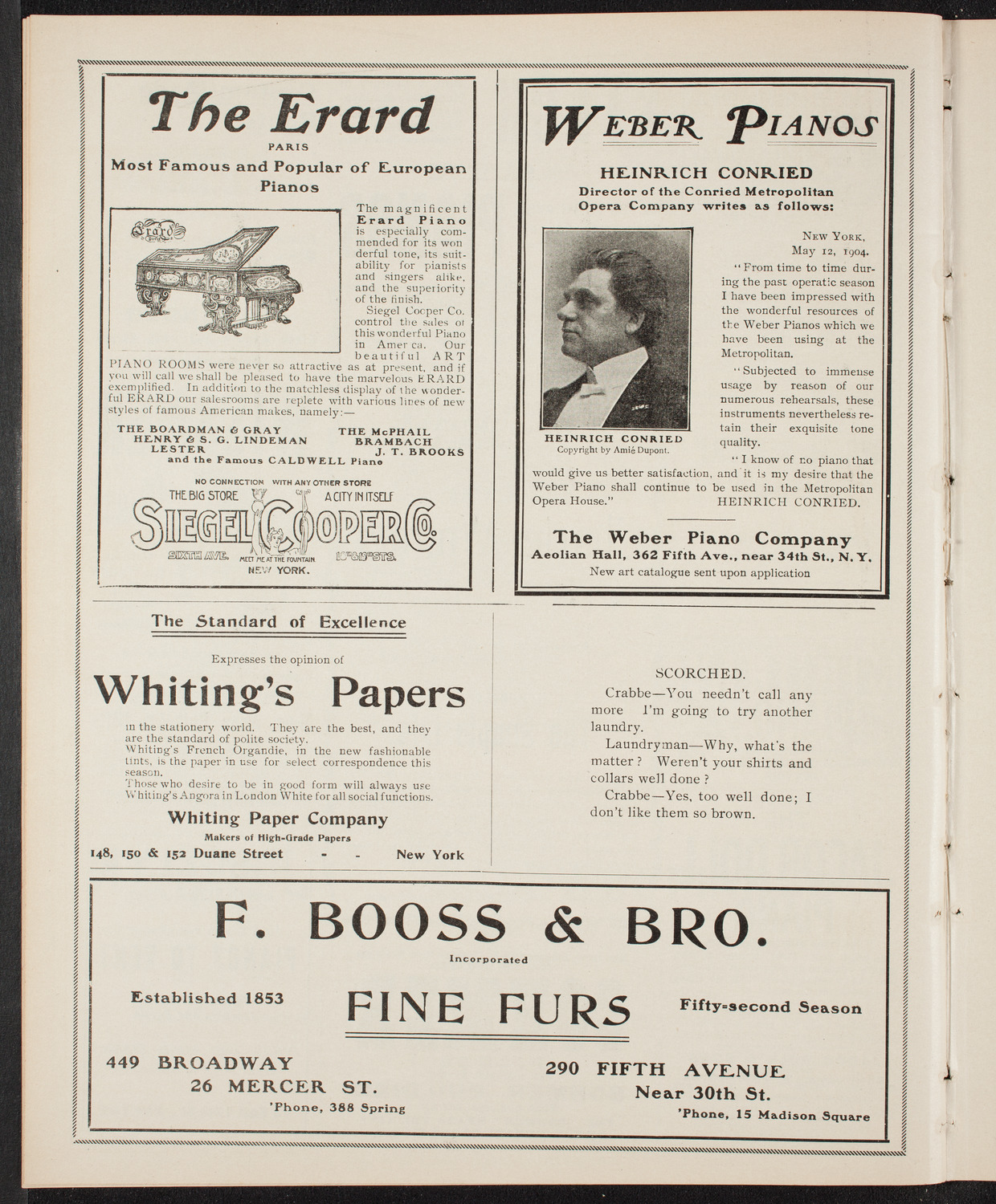 Lecture by Reverend Charles Wagner, November 10, 1904, program page 6