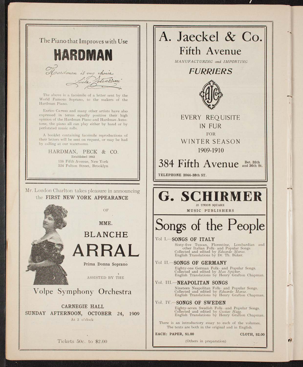 Lecture by R.G. Knowles, October 17, 1909, program page 8