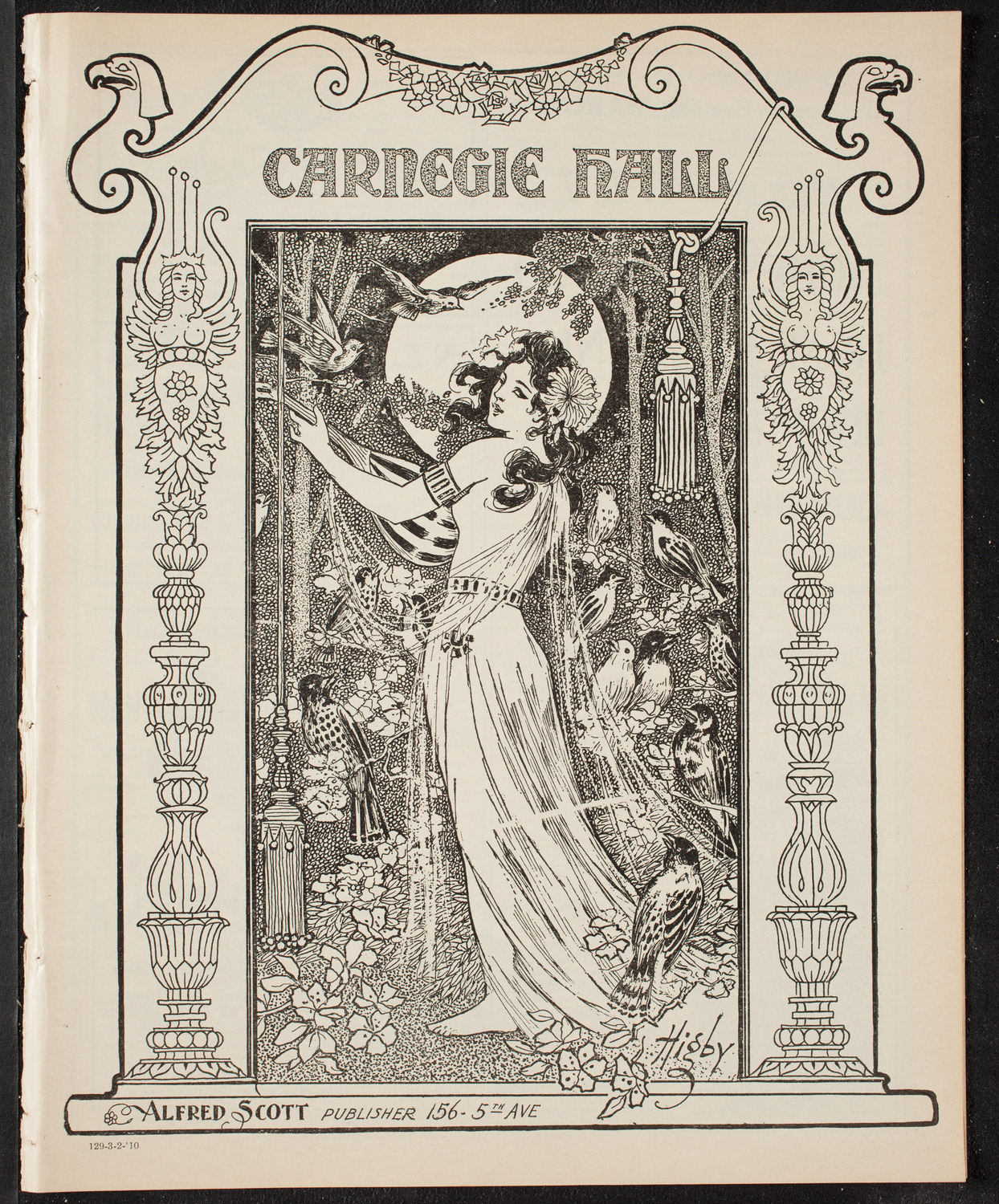 New York Philharmonic, March 2, 1910, program page 1